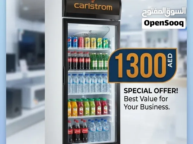 Carlstrom glass door refrigerator
