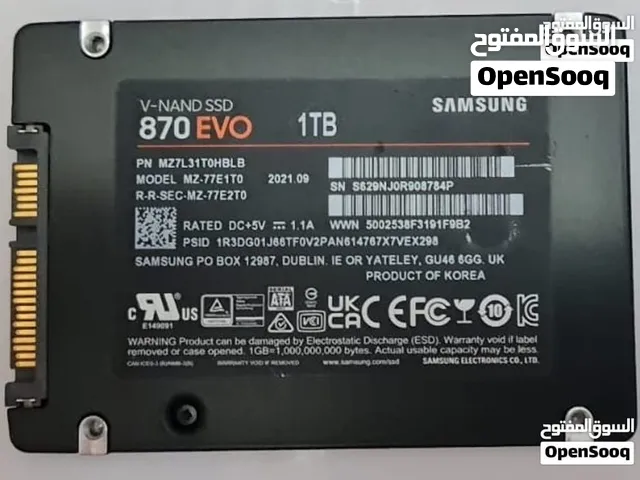 SAMSUNG SSD 870 EVO 1TB health 98%