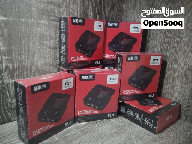 8 قطع سماعة M90 برو لاسلكية مع مايك وصندوق شحن- تصفية بضاعة متجر إلكتروني جديدة +(مواد تغليف مجاناً)