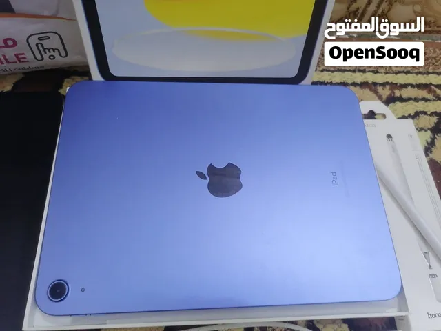 آيباد 11 A16 128GB بسعةايباد أبل مستعمل 11 إنش سعة 128 جيجابايت مع الكرتونة والشاحن عمر سنة واحدة