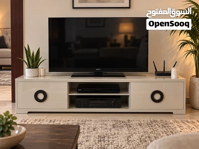 White High-Gloss TV Console / Media Unit
