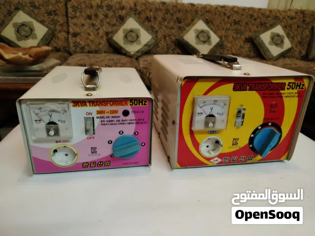 محولات  عدد 2 : 3KVA + 5KVA. كوري.