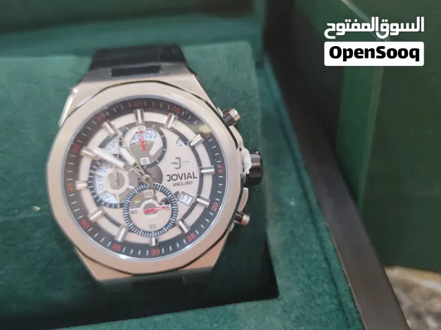 ساعة JOVIAL Swiss Chronograph أصلية مع العلبة