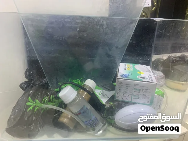 حوض سمك للبيع كامل ملحقات يجي وياه اوكسجين ويجي وياه فلتر ماي ويجي وياه ماده مال ماي