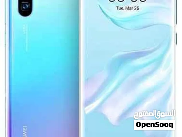هواوي P30 برو مستعمل بحالة جيدة، سعة 256 جيجابايت، لون أزرق مع الكرتونة والشاحن والسماعات