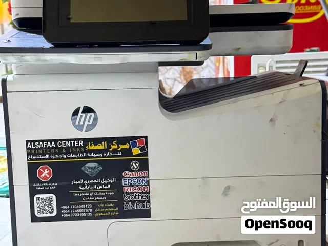 طابعة HP 586 PageWide للبيع نظافة الطابعة ٪100 غسل هيد جديد مع منظومة احبار خارجية السعر 960