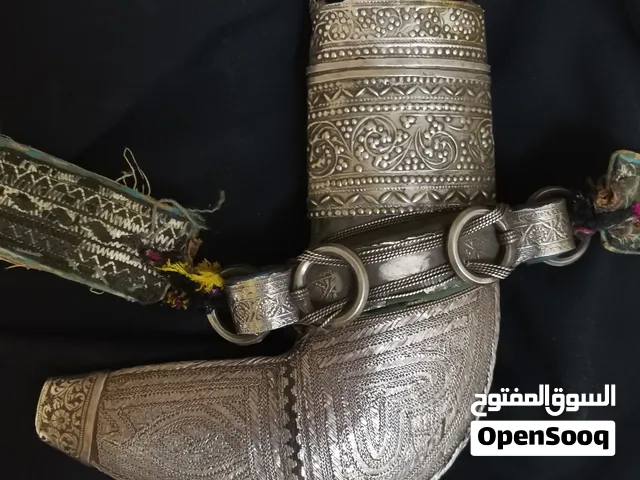 قطاعة خنجر فضة تحفة تراثية قديمة لتواصل  وتساب