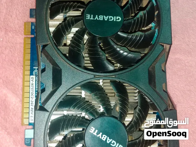 Gtx 750 ti 2g giga byte كارت شاشة حالة ممتازة