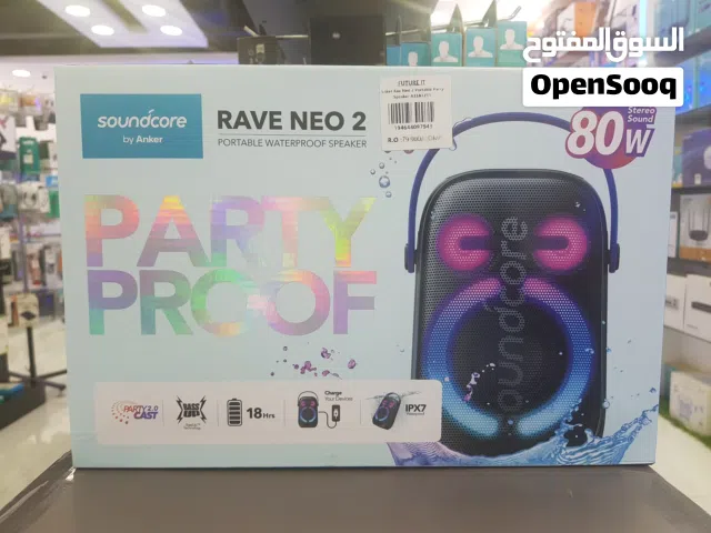 Anker soundcore Rave Neo 2 portable waterproof Bluetooth Speaker  أنكر ساوندكور ريف نيو 2 مكبر