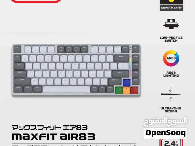 Fantech MK915 75% Low Profile Wireless Mechanical Keyboard (SUPER MAXFIT AIR83) (Brown Switch)