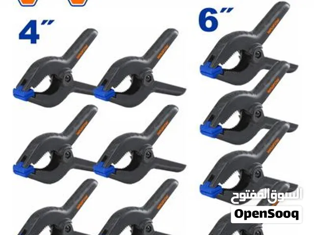 طقم مرابط وملاقط تثبيت زنبركية بلاستيك 10 قطع من WADFOW