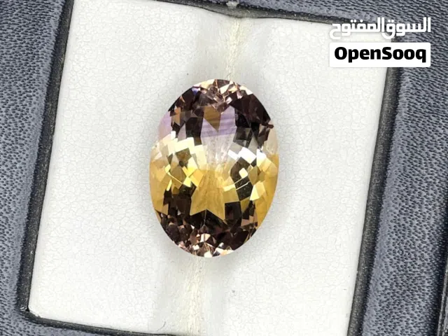 حجر أمترين برازيلي طبيعي مع فحص المختبر natural brazilian ametrine stone with lab test prove