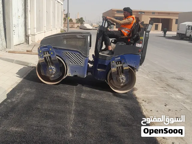 شغل اسفلت زفلت طريق شارع واجه عماره محطه مستودع مزرعه بوابات