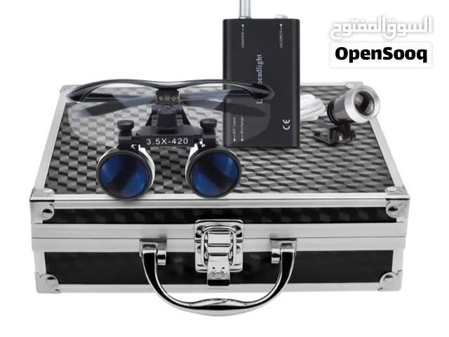 Dental Loupes 3.5X with LED Light – Brand New  Complete Set