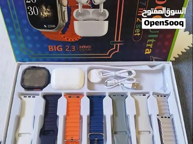 أقوى هدية لطلاب التوجيهي... بكج الساعة الذكية T2000 Ultra (7+2) مع سماعة إذا بدك هدية عملية، أنيقة،