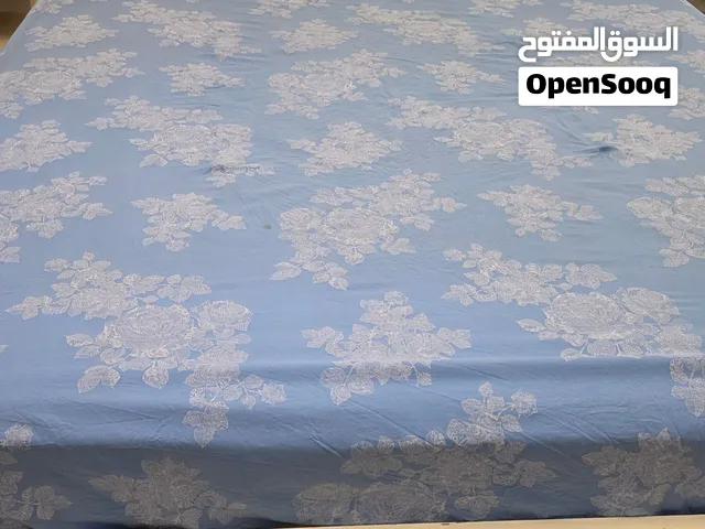 beautiful off white bed for sale with 2 side tables and mattress