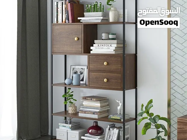 خزانة كتب باطار معدني