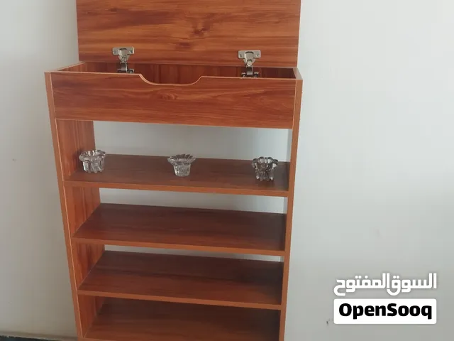ستاند رفوف خشب قوي 6 رفوف حجم وسك مو مضغوط + جرار خزن من فوك