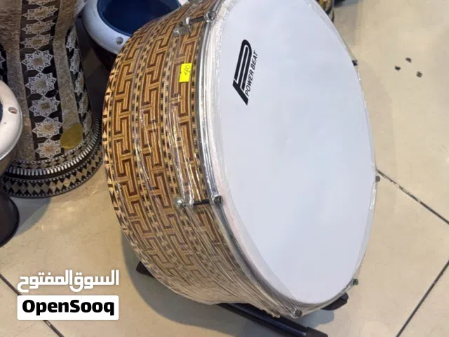 موسيقى الات ايقاعية  دف كاتم طار خشب عريض قياس 40 سم صناعة مصرية وجه باور بيت  متوفر توصيل
