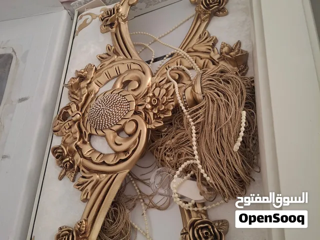 ستار رولة ثلاث قطع اللون ابيض عالذهبي