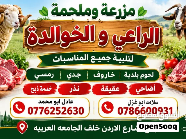 يتوفر لدينا اجود انواع الذبائح