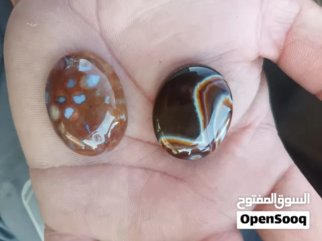 سولماني أصلي. زوج من العقيق - كابوشونات عقيق طبيعي - جودة ممتازة
