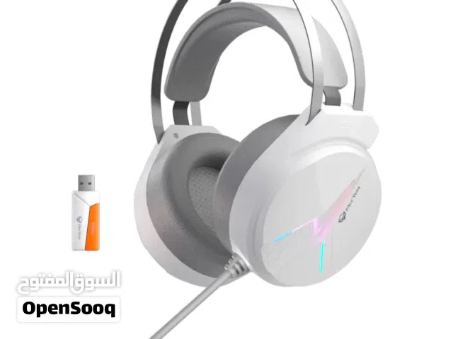 سماعة قيمنق لاسلكية Meetion BTH015 White بلوتوث 3 في 1