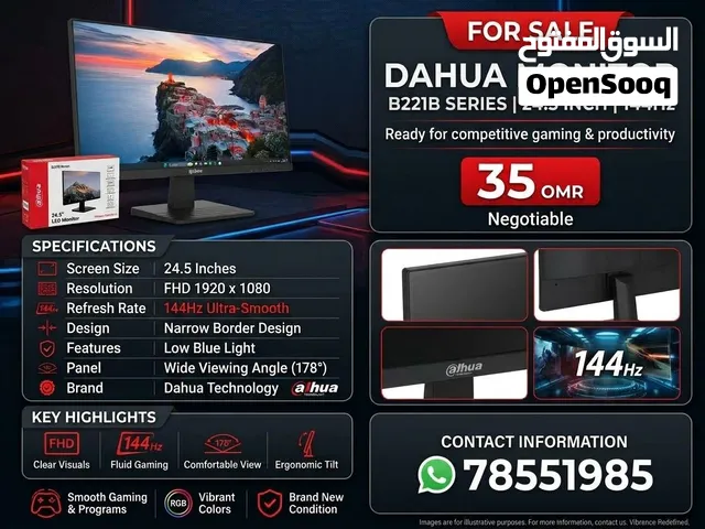 DAHUA B221B  24.5 inch fhd monitor 144hz monitor
