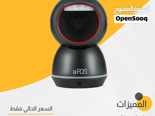 قارئ باركود بكس مكتبي (Box Scanner) من a-POS (مسح تلقائي + يدعم 2D / QR + توصيل USB)