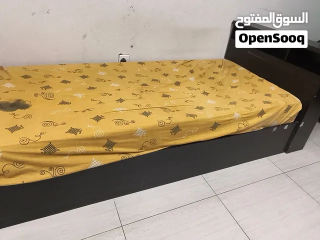 single bed with mattress