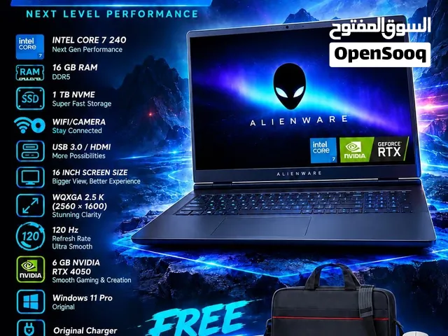 NEW DELL ALIENWARE i7 WITH RTX 4050 WITH 1 YEAR WARRANTY