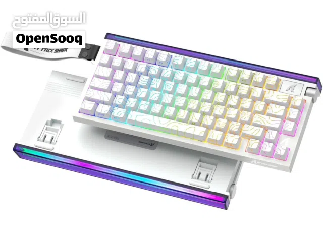 كيبورد اتاك شارك مغناطيسي سلكي اصلي ATTACK SHARK MAGNATIC WIRED KEYBOARD 75%