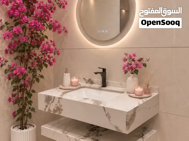 عرض تصفية متنوعة مغاسل و درج و طولات المطبخ رخام العماني جرانيت بورسلين كوريل توب و رخام الصناعي