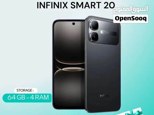 INFINIX SMART 20 ( 64GB ) / RAM 4 NEW /// انفينكس سمارت 20 ذاكرة 64 الرام 4 الجديد