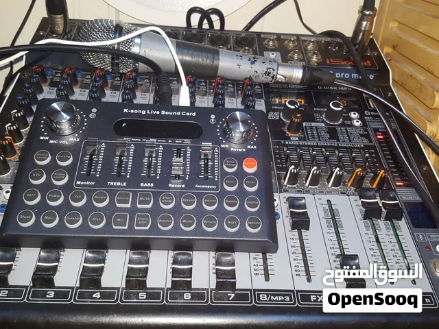 TikTok & Likee Live Streaming & Karaoke Audio Setup (Sound Card + 8-Channel Mixer with 256 DSP Effec