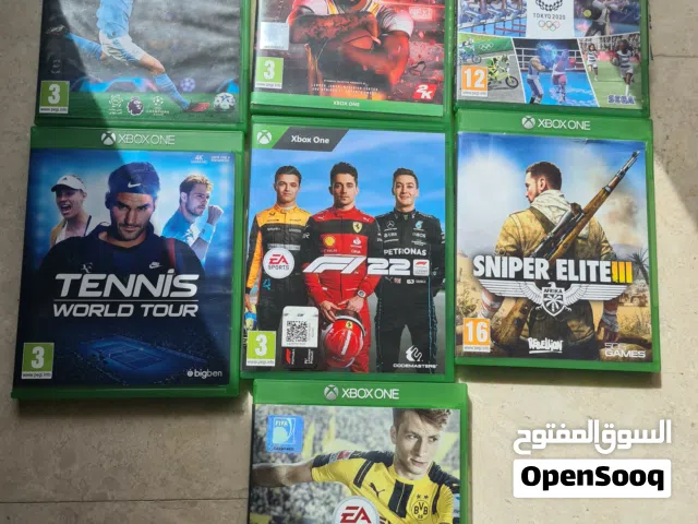 7 xbox one games good condition, not scratched