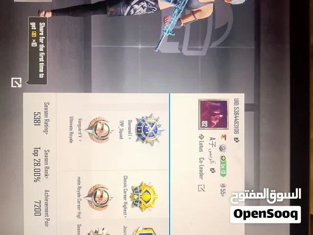 Pubg Accounts and Characters for Sale in Irbid