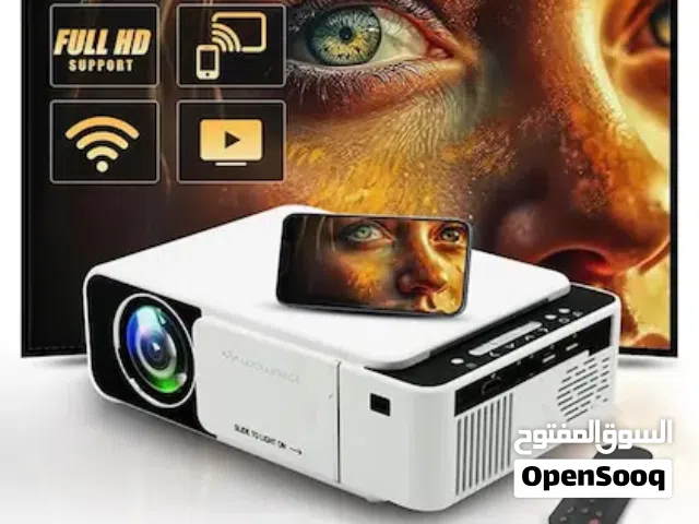 بروجكتر عرض المسرح المنزلي تقنية HD بمساحة تصل 120أنش