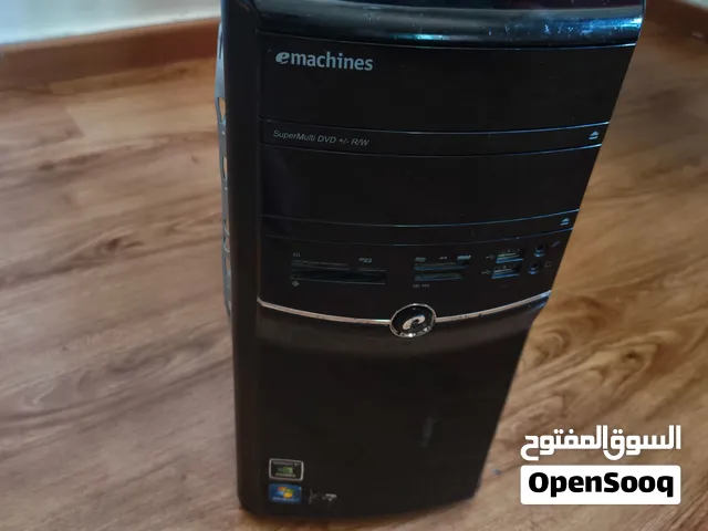 تشمل: كيس كمبيوتر لوحة أم (Motherboard) معالج مع المروحة والمشتت رام هارد ديسك Seagate باور سبلاي قط