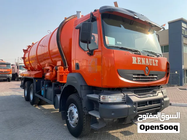 All types of tankers are available (sewage, water, and diesel): Renault, Scania, Iveco, Nissan, UD