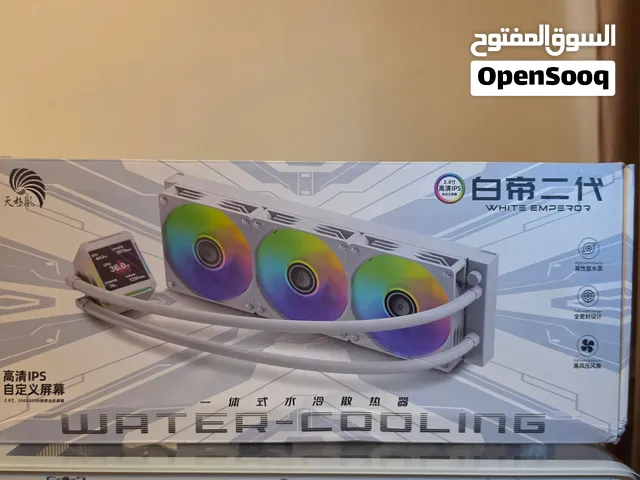 Tianjifeng WHITE EMPEROR II 360 تبريد مائي للمعالج بحجم 360mm شاشة IPS لعرض درجات الحرار