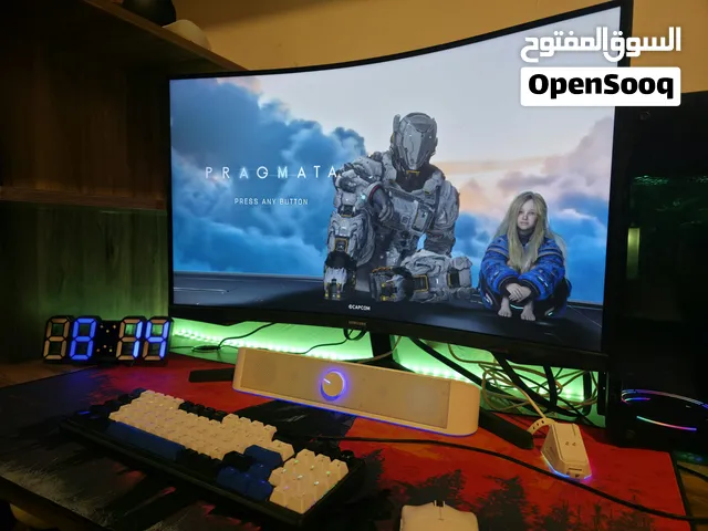 شاشة مونتر سامسونك مقوسة حجم 32 الدقة 2k