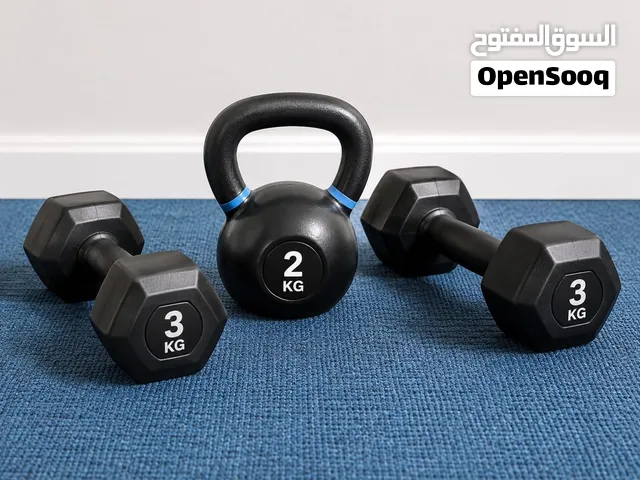 Dumbbells set & kettebell only 9 bd free delivery