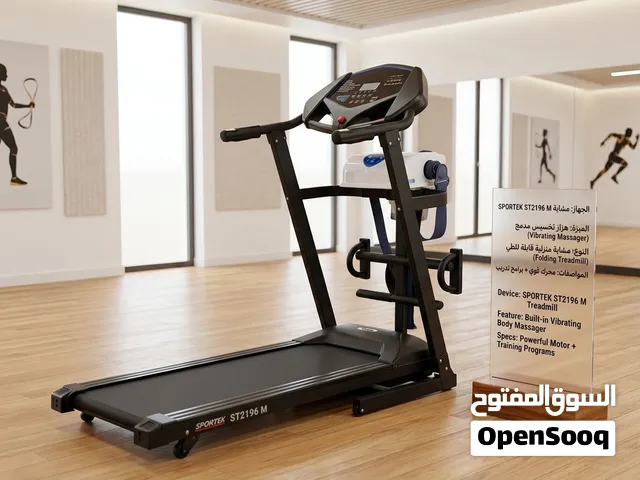مشاية كهربائية  SPORTEC ST2196 M بحالة الممتازة + حزام تخسيس كسر زيرو