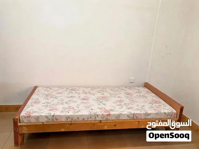 Single bed frame with medical mattress  سرير مفرد مع مرتبة طبية