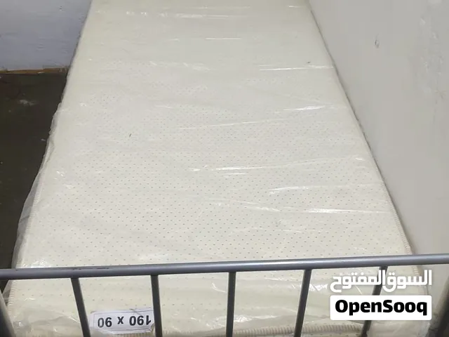 Steel bed with new mattress  with good quality  and condition  for sale
