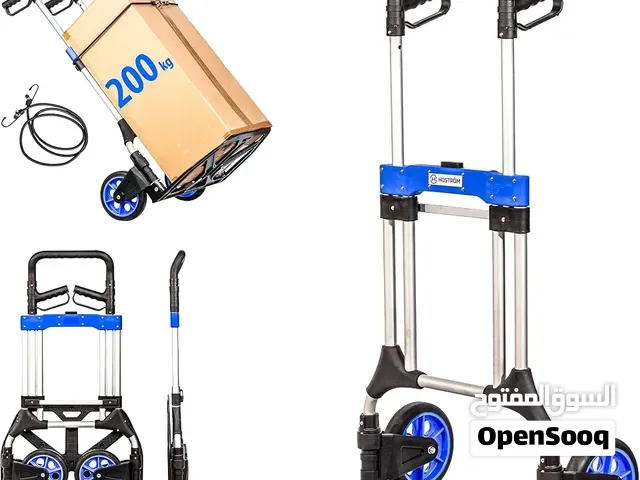 Hand trolley for cylinder gas and water cartoons with bands for tighten and rubber heavy wheels