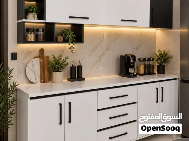 کاونتر خشب ام دی اف  قیاس مترین ارضي وملحق وسنك متر وعشرين