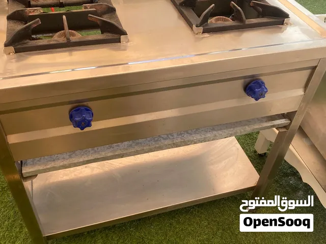 معدات مطعم كاملة للبيع  جريل برجر شواية فحم طباخة محمصة ستانلس ستي