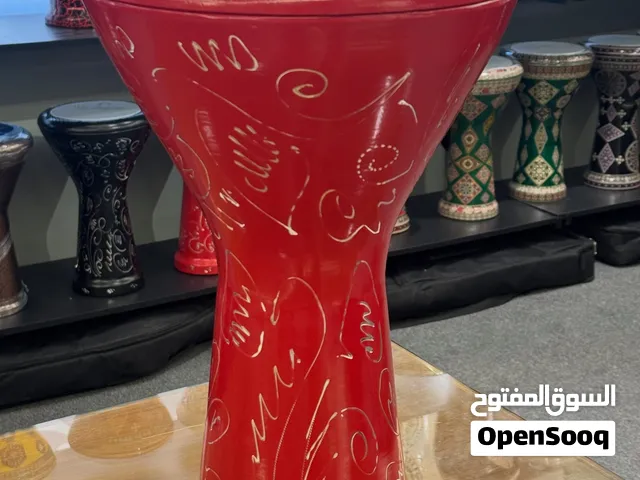 طبلة عالم الإيقاع منقش صناعة سورية اعلى كواليتي مع شنطة عالم الإيقاع الاصليه فقطط 23 دينار